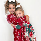 Patchwork Small Ribbed Ruffle Long Sleeve Dress