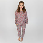 Fall Blooms Small Ribbed Women's Pants