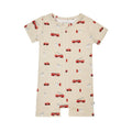 Firetrucks Summer Zip Romper