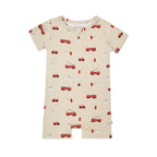 Firetrucks Summer Zip Romper