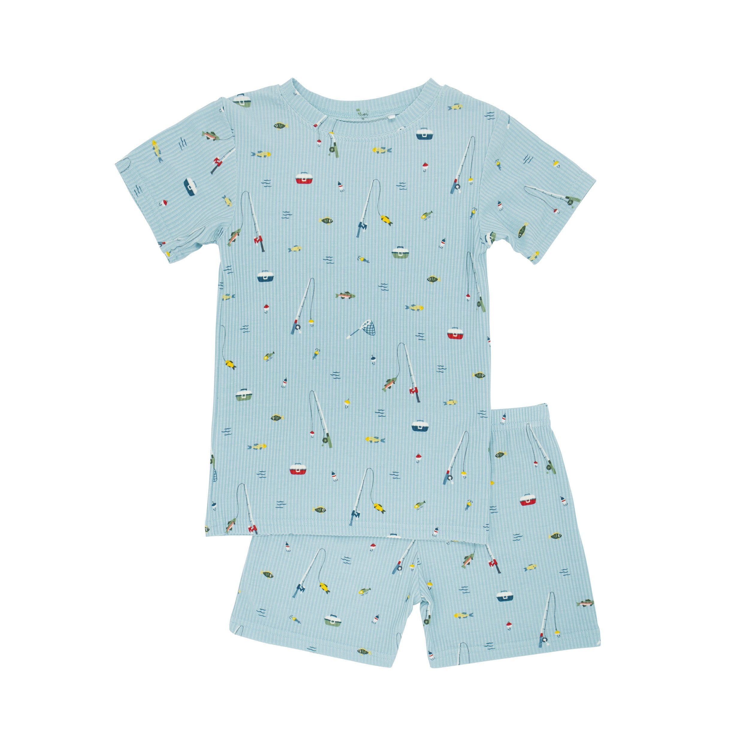Gone Fishing Small Ribbed Shorts Two-Piece Set