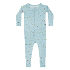 Gone Fishing Small Ribbed Zip Romper