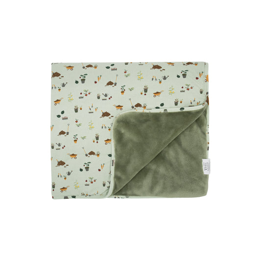 Backyard Garden Small Ribbed Youth Blanket