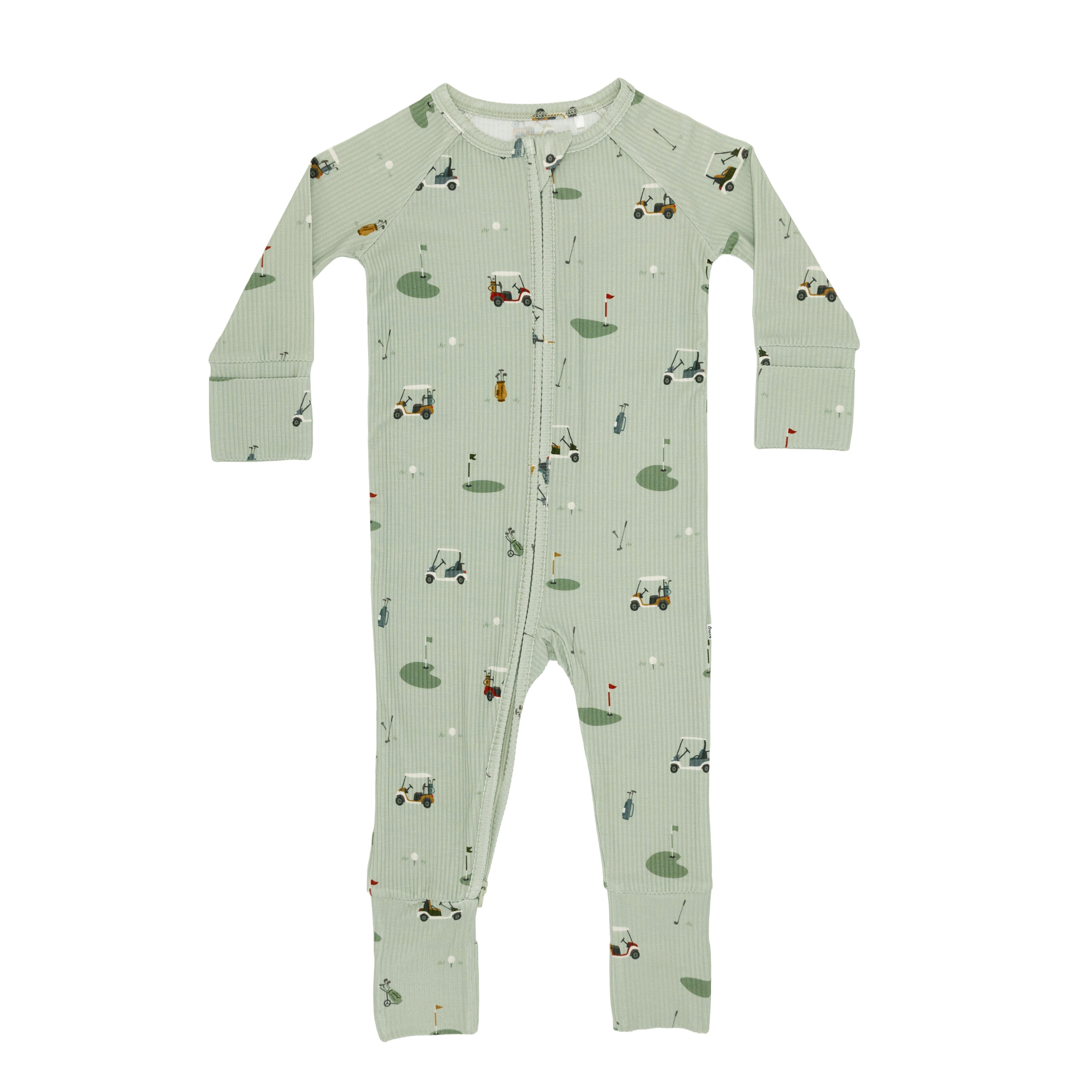 Golf Small Ribbed Zip Romper