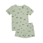 Golf Small Ribbed Shorts Two-Piece Set