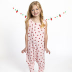 Strawberries Small Ribbed Harem Romper