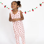 Strawberries Small Ribbed Harem Romper