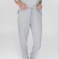 Heather Gray Small Ribbed Women's Pants