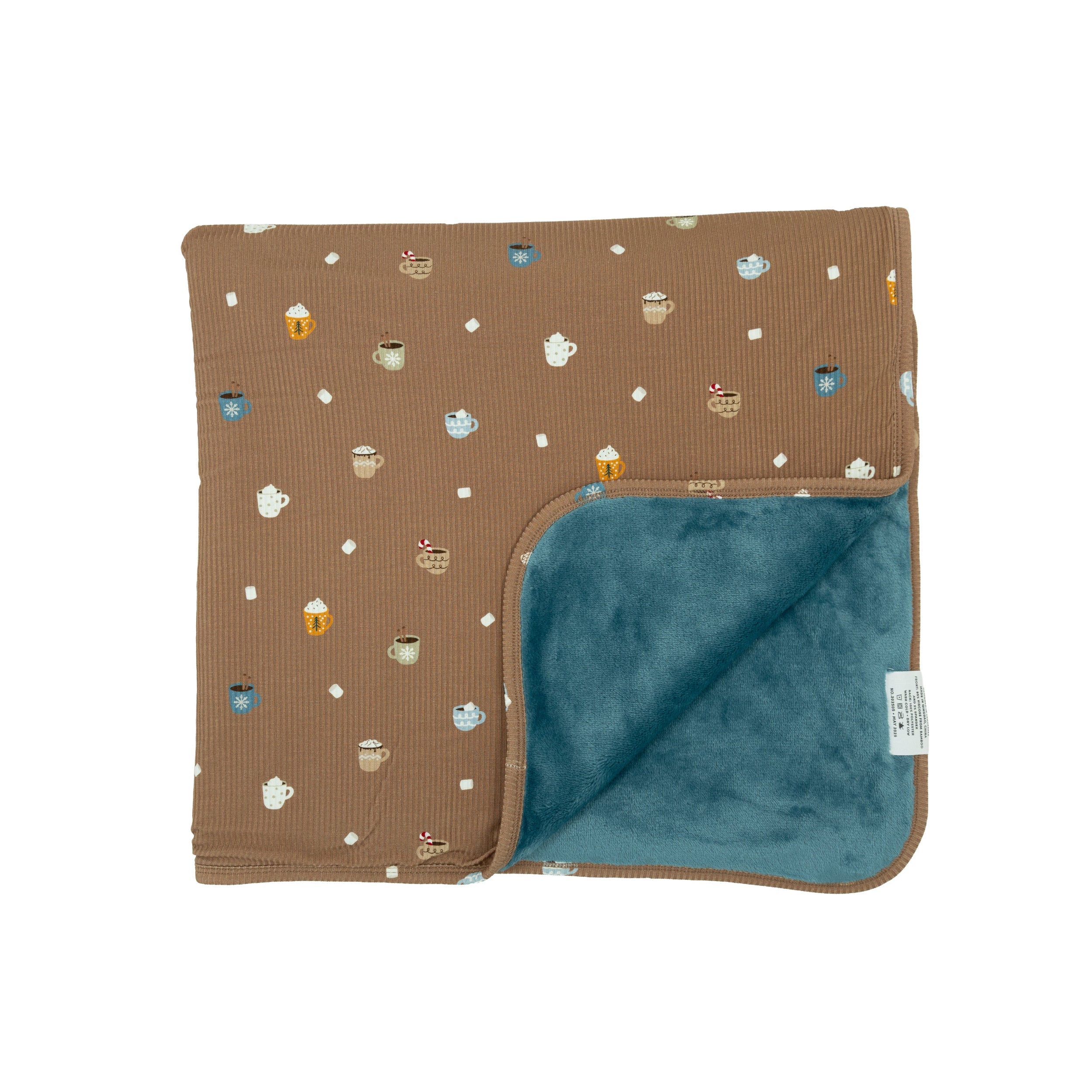 Hot Cocoa Small Ribbed Adult Blanket