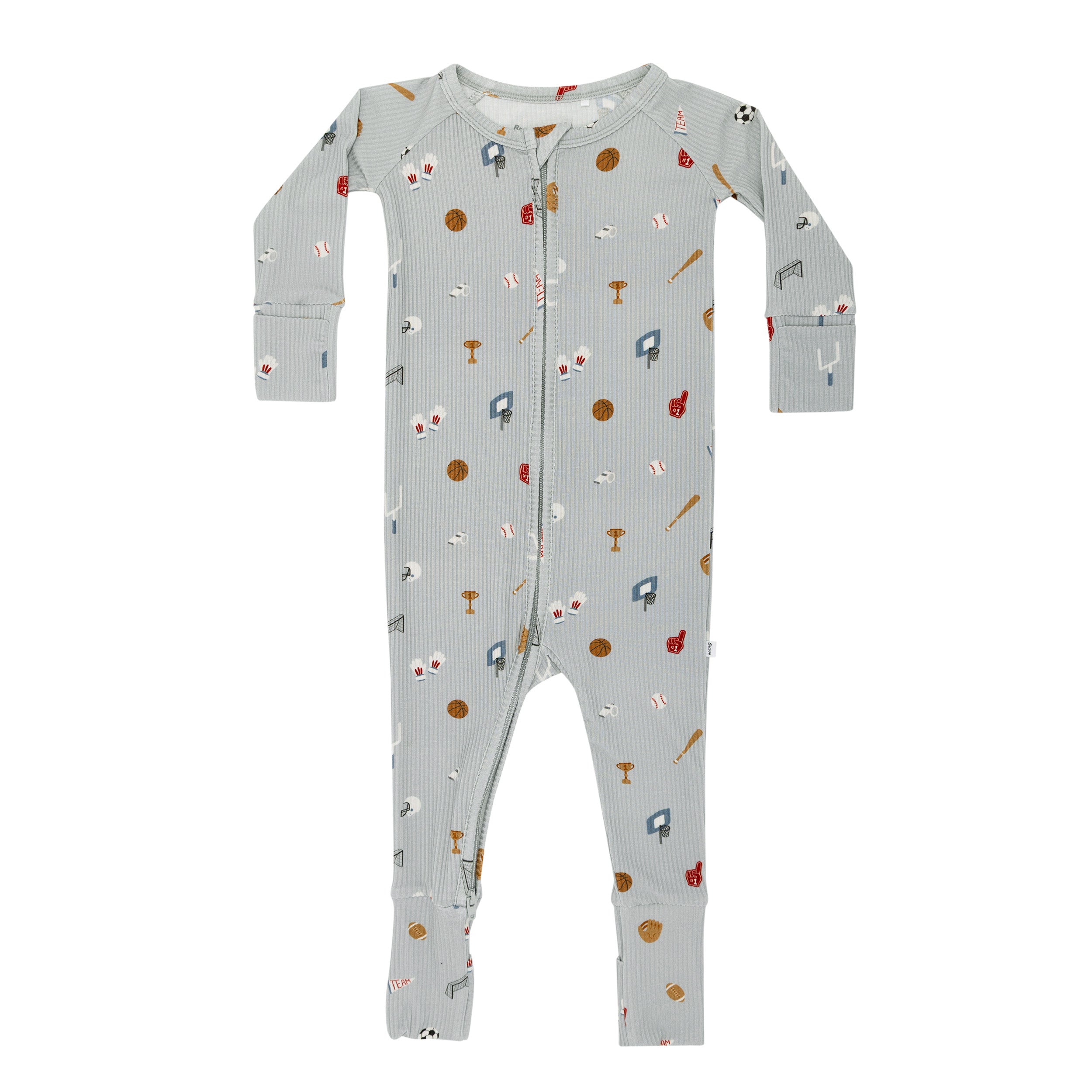 Sports Zone Small Ribbed Zip Romper
