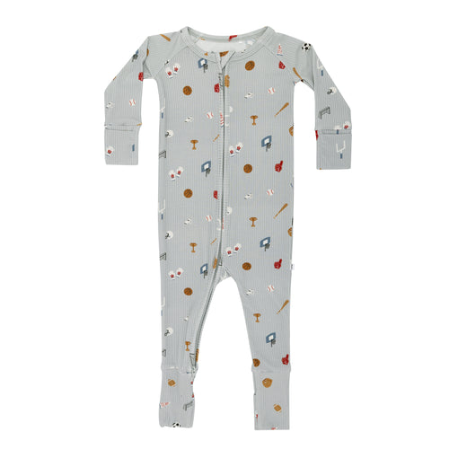 Sports Zone Small Ribbed Zip Romper
