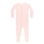 Ballet Pink Small Ribbed Zip Romper