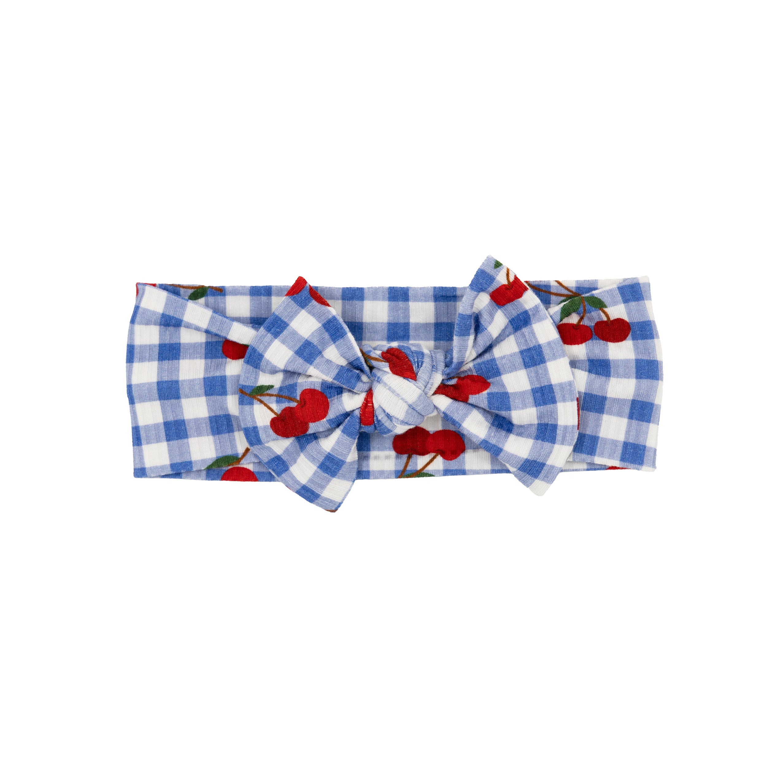 Vintage Cherries Small Ribbed Bow