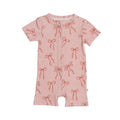 Coquette Bows Small Ribbed Summer Zip Romper