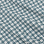 Blue Small Gingham Zip Romper