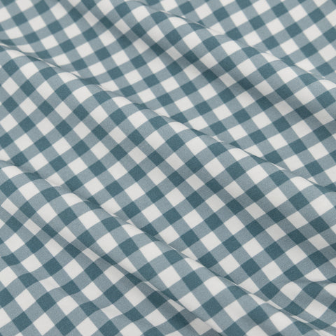 Blue Small Gingham Summer Zip Romper
