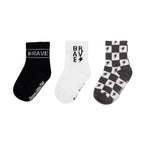 Black & Dark Charcoal Socks 3 Pack