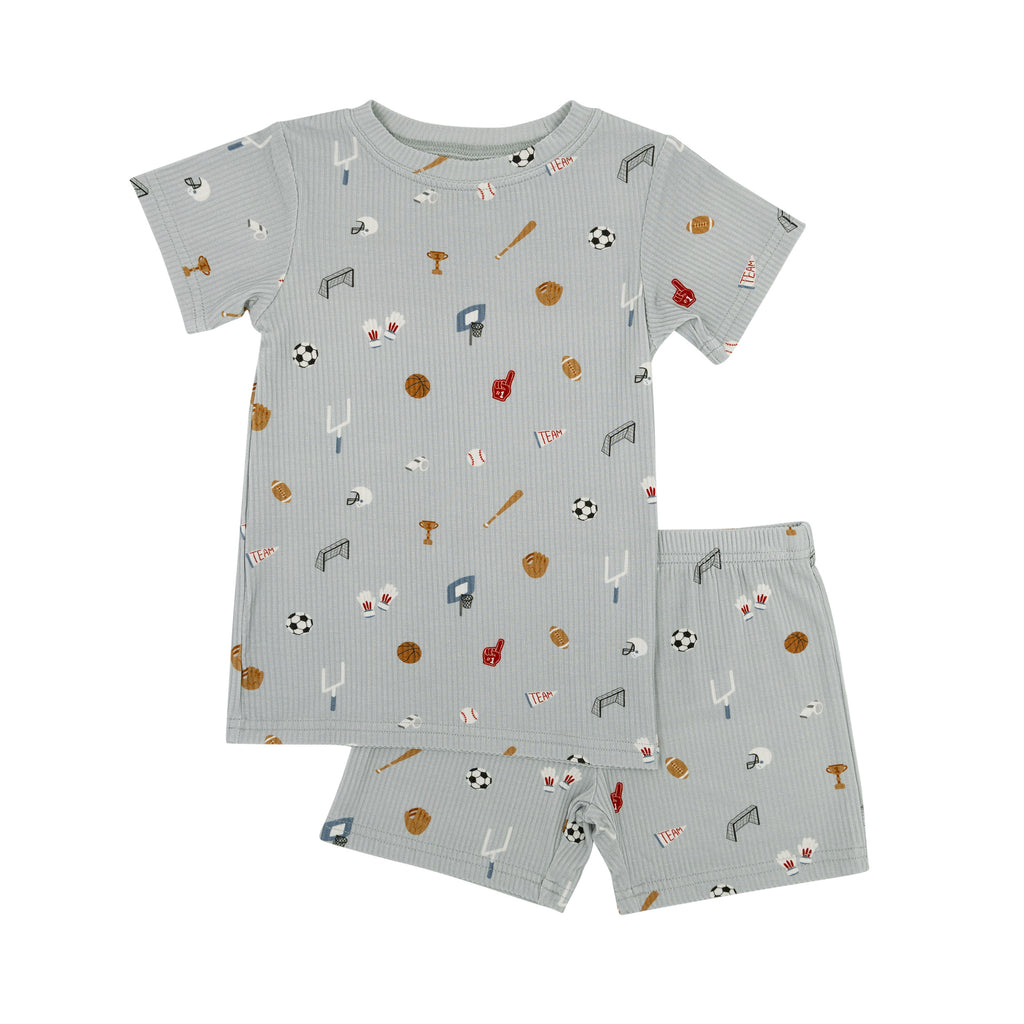 Sports Zone Small Ribbed Shorts Two-Piece Set