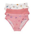 Girly Things, Peony Pink and Butterflies Underwear 3 pack