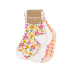 Summer Blooms & Gingham Ruffle Socks 3 Pack