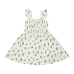 Morning Meadow Small Ribbed Flutter Sleeve Dress