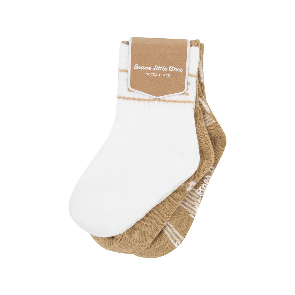 Tan Socks 3 Pack