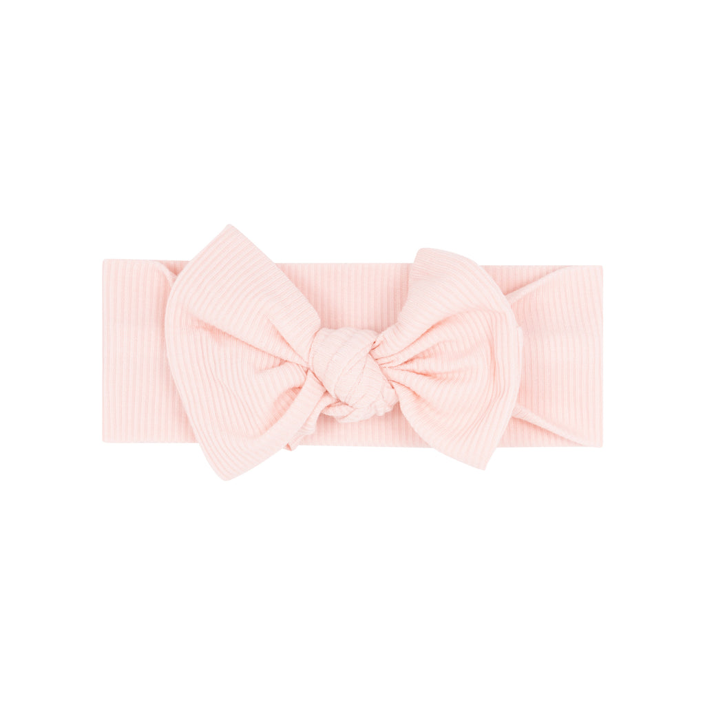 Ballet Pink Small Ribbed Bow