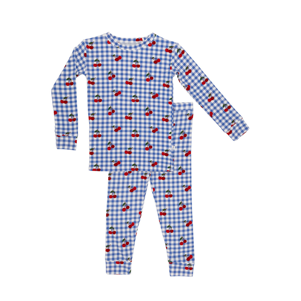 Vintage Cherries Small Ribbed Two-Piece Set