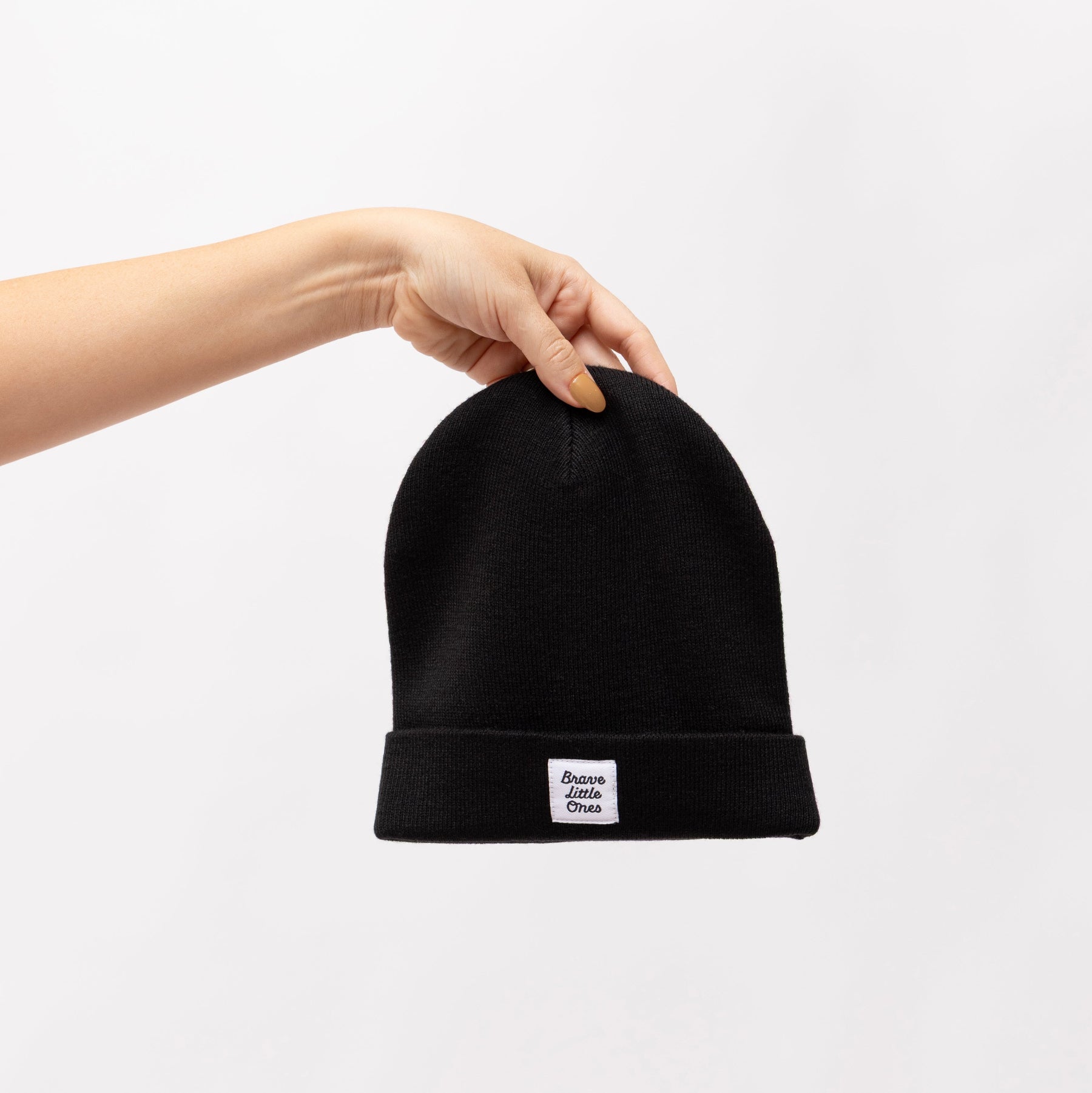 Midnight Black Knit Beanie