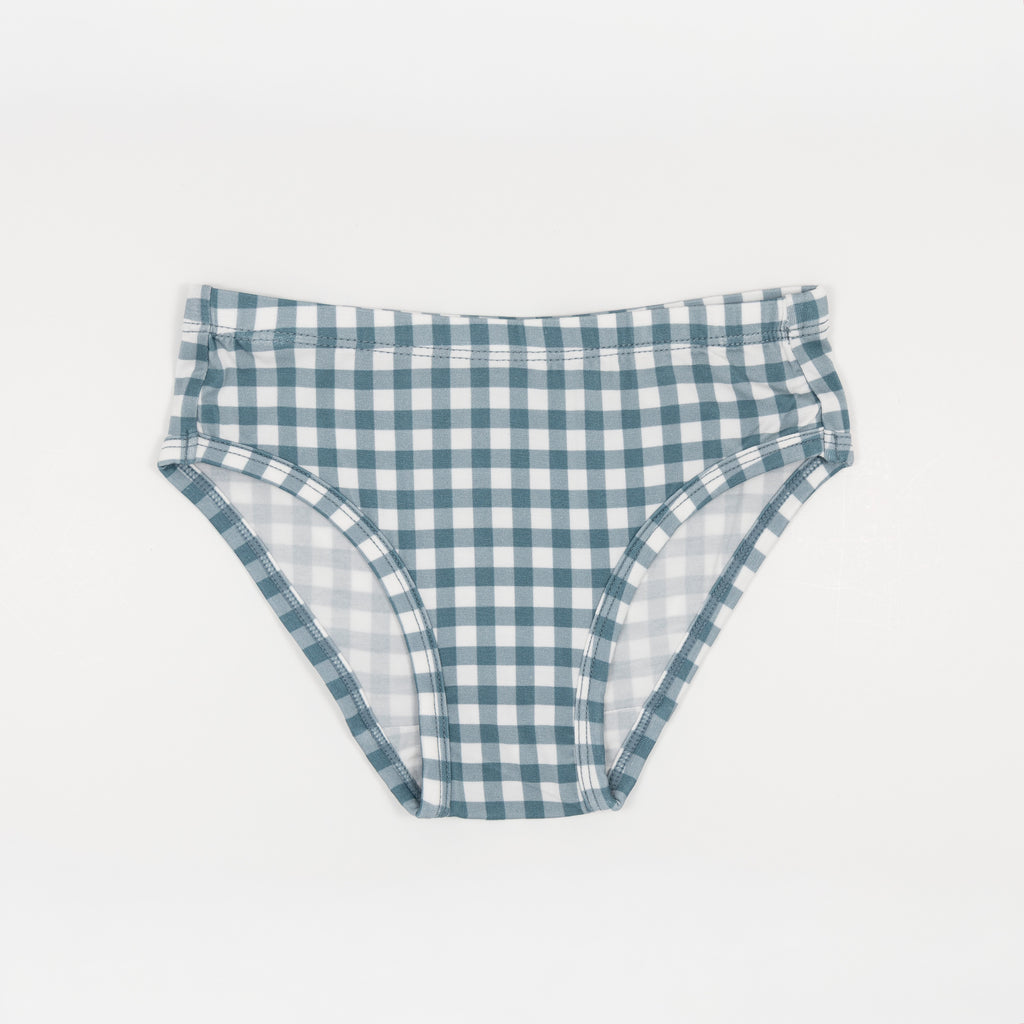 Yellow Gingham Tulip, Blue Small Gingham and Retro Daisies Underwear 3 pack