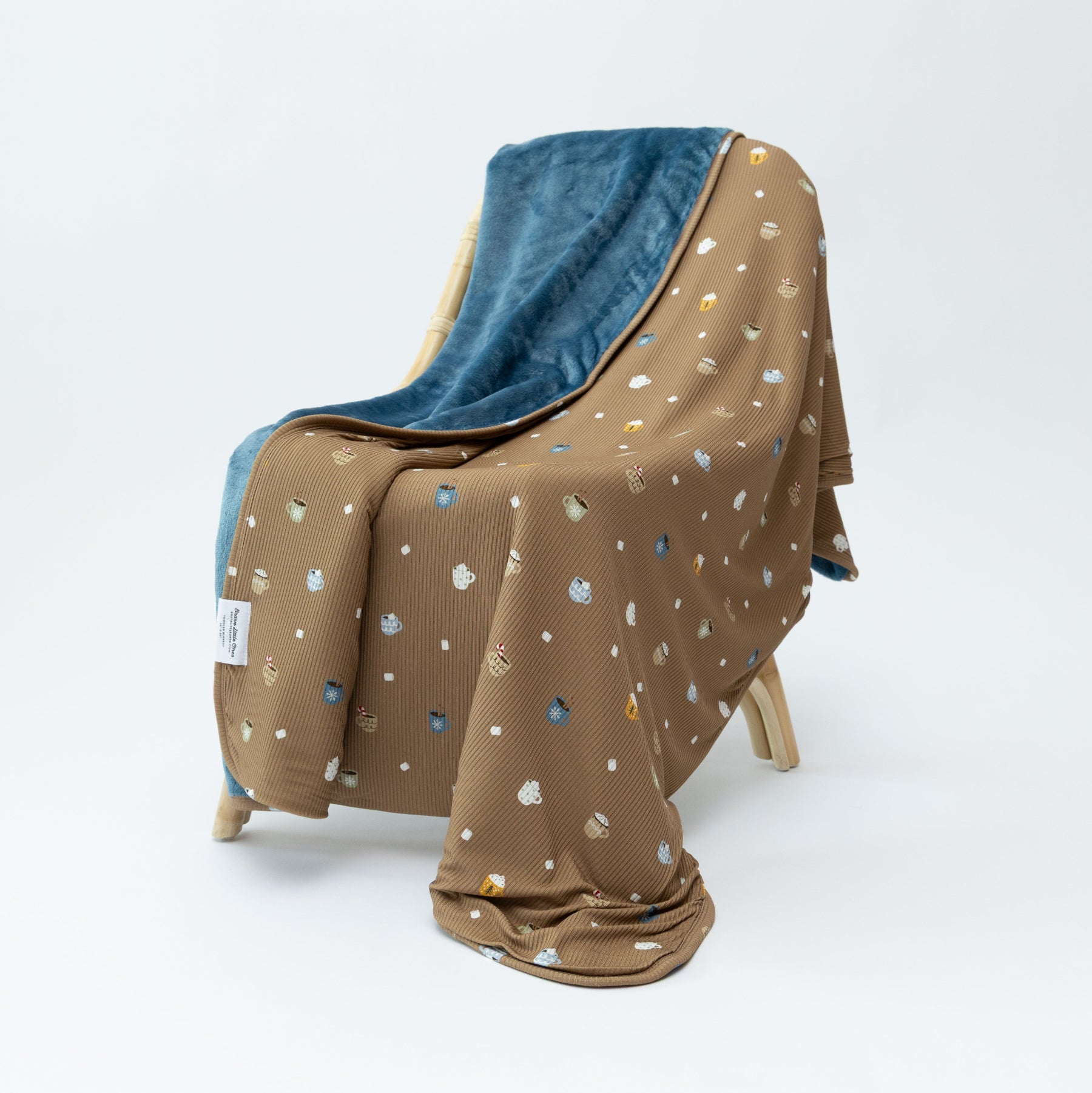 Hot Cocoa Small Ribbed Adult Blanket