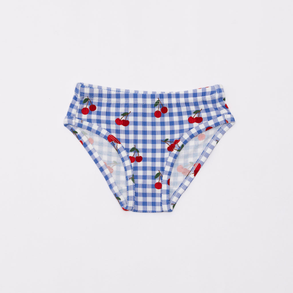 Dune Small Ribbed, Vintage Cherries and Bluebell Blossoms Underwear 3 pack