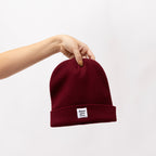 Dark Maroon Knit Beanie