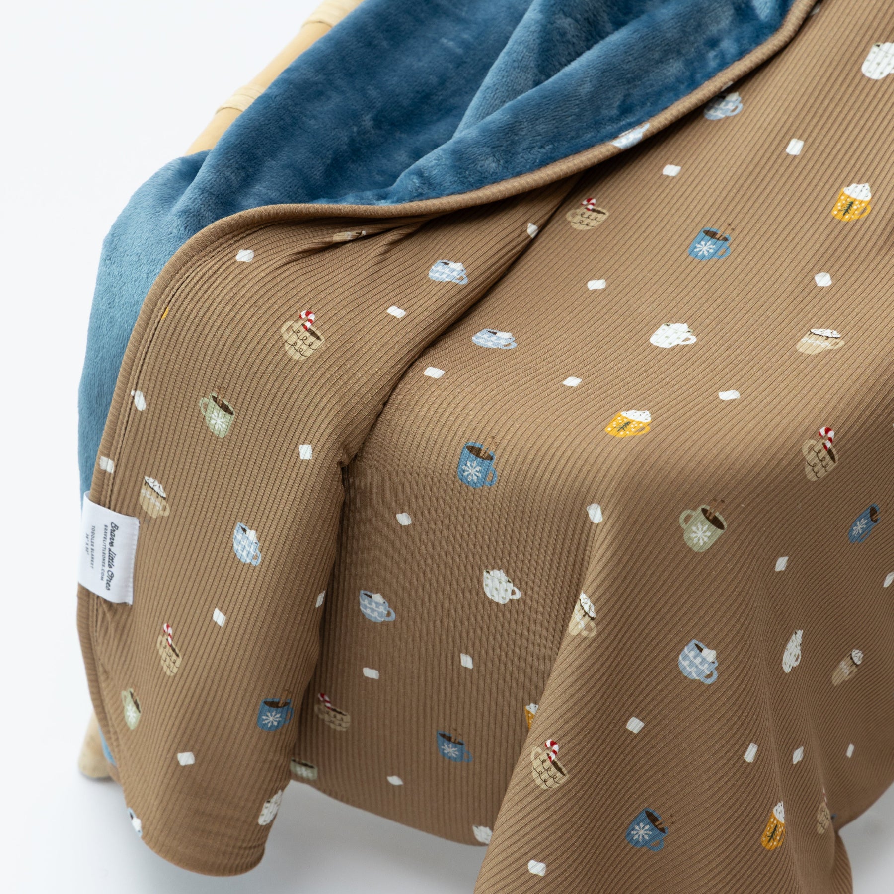 Hot Cocoa Small Ribbed Adult Blanket