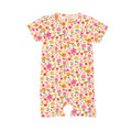Summer Blooms Small Ribbed Summer Zip Romper