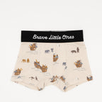 Noah's Ark, Zoo Day and Tarragon Green Small Ribbed Boxer Brief 3 pack