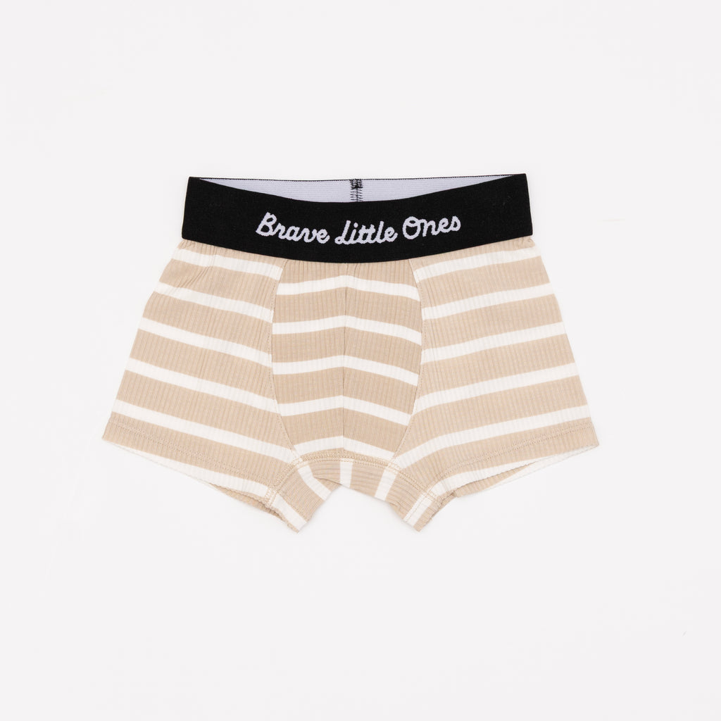 Olive, Pinecone and Tan Wide Stripe Boxer Brief 3 pack