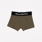 Olive, Pinecone and Tan Wide Stripe Boxer Brief 3 pack