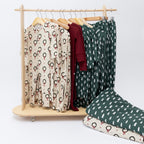 Christmas Wreaths Small Ribbed Women's Matching Set