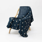 Snowmen Small Ribbed Youth Blanket