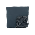 Dark Steel Blue Small Ribbed Adult Blanket