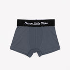 Football, Dark Steel Blue and Tan Wide Stripe Boxer Brief 3 pack