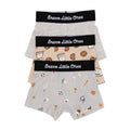 Sports Zone, Cookies and Milk and Heather Gray Boxer Brief 3 pack