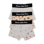 Sports Zone, Cookies and Milk and Heather Gray Boxer Brief 3 pack
