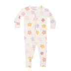 Big Daisies Small Ribbed Zip Romper