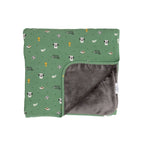 Soccer Small Ribbed Toddler Blanket