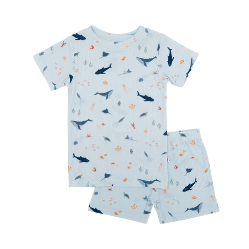 Under The Sea Small Ribbed Shorts Two-Piece Set