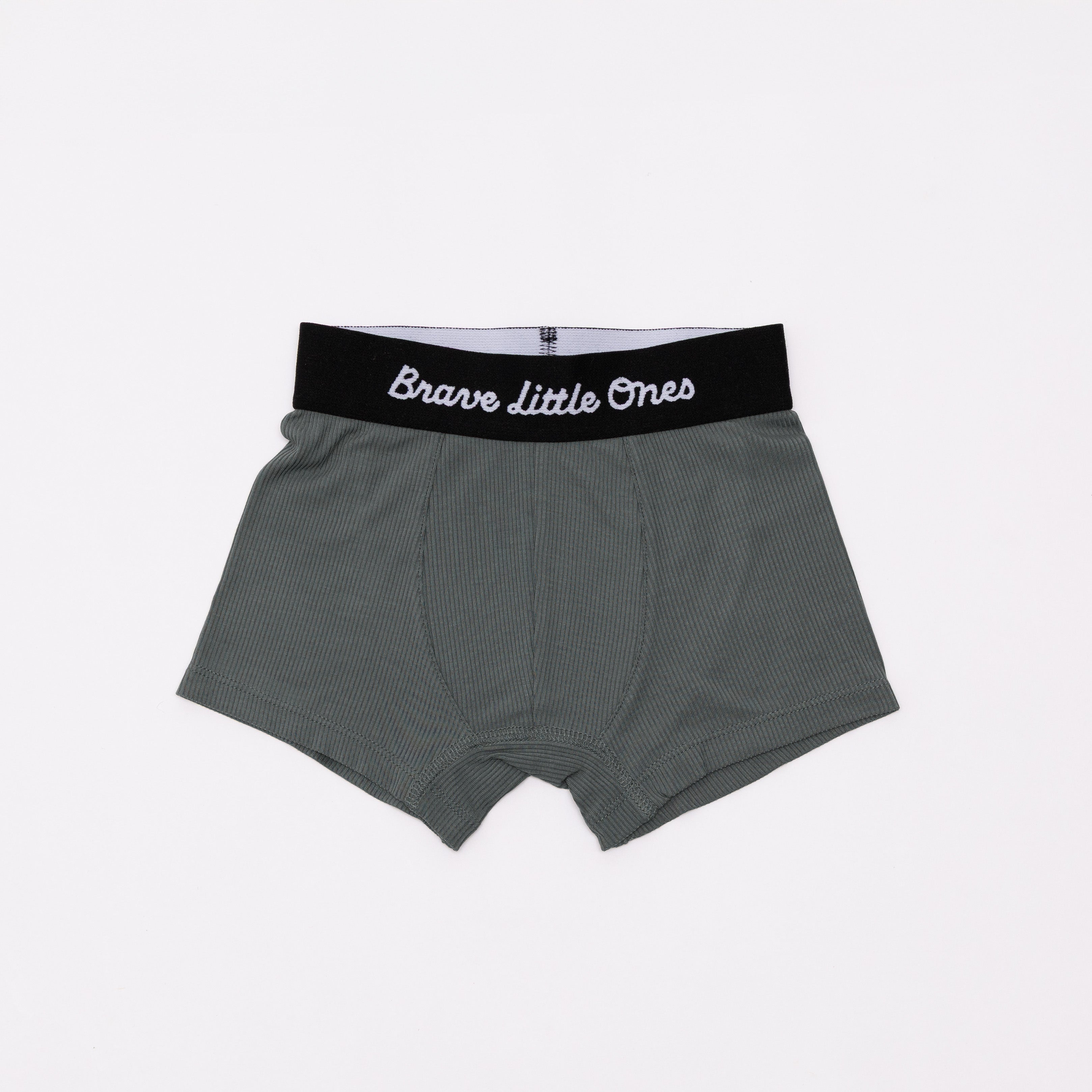 Dark Charcoal, Midnight Teal and Dune Small Ribbed Boxer Brief 3 pack