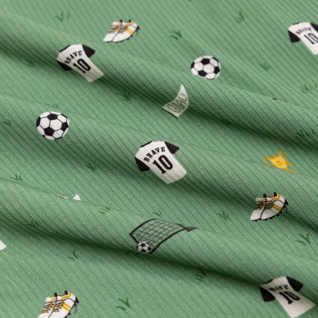 Soccer Small Ribbed Two-Piece Set