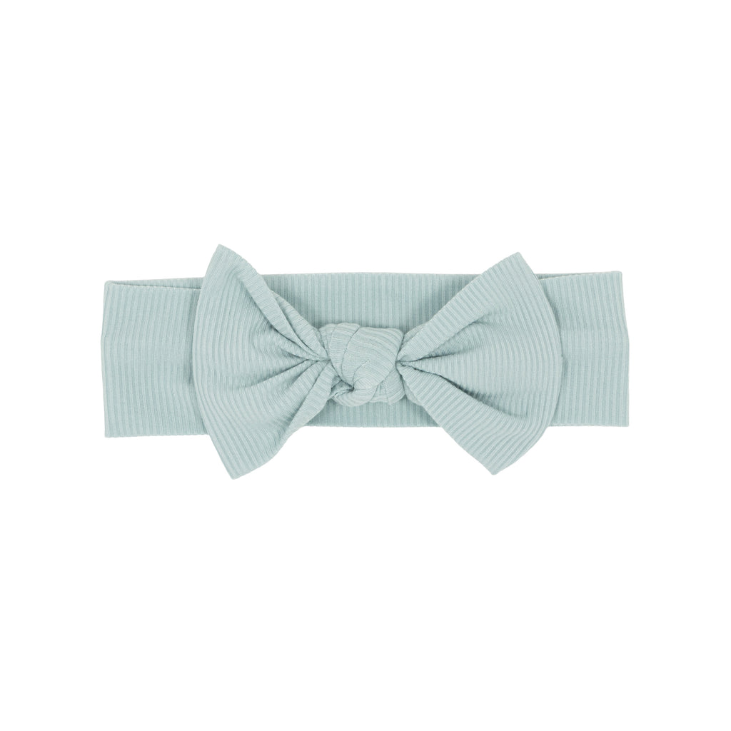 Harbor Blue Small Ribbed Bow